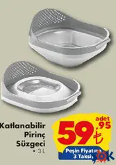 KATLANABİLİR PİRİNÇ SÜZGECİ 3 L fiyat ve kampanya bilgisi